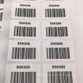 Joyería de venta directa de fábrica Etiqueta de código de barras y pegatinas personalizadas